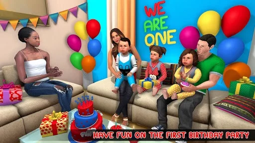 Изображение игры: New Mother Baby Triplets Family Simulator
