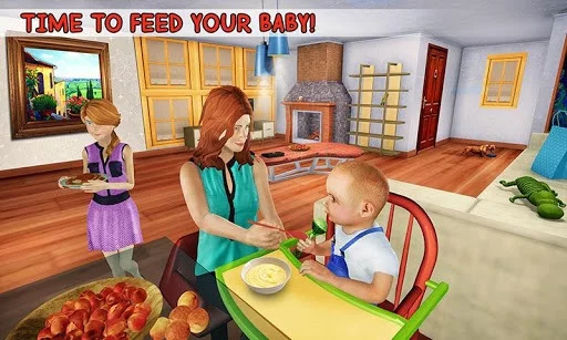 Изображение игры: New Baby Single Mom Family Adventure