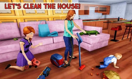 Изображение игры: New Baby Single Mom Family Adventure