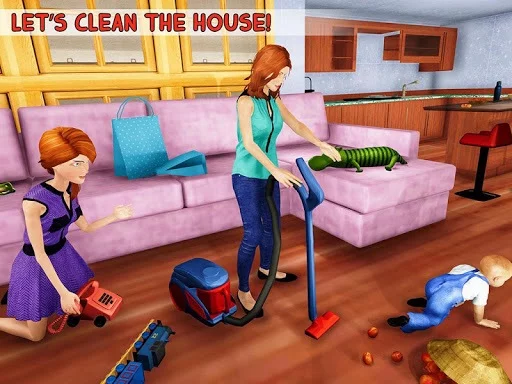 Изображение игры: New Baby Single Mom Family Adventure