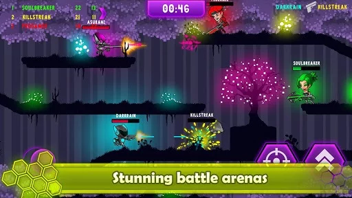Изображение игры: Neon Blasters Multiplayer Shooting Online