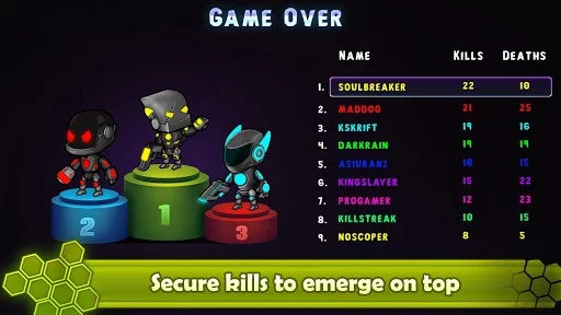 Изображение игры: Neon Blasters Multiplayer Shooting Online