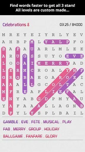 Изображение игры: Super Word Search Game Puzzle App