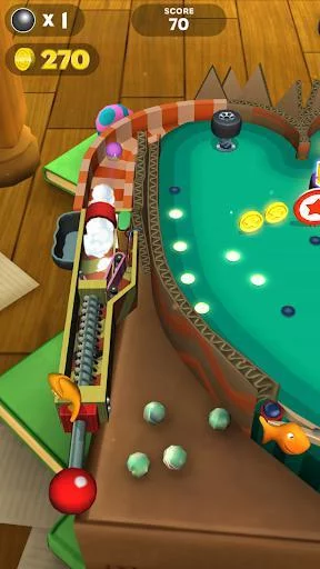 Изображение игры: Goldfish Pinball Blast