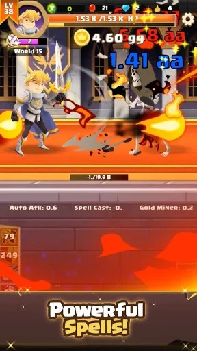 Изображение игры: Clicker Knight: Incremental Idle RPG