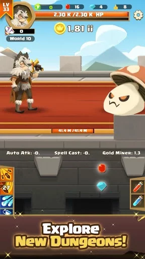 Изображение игры: Clicker Knight: Incremental Idle RPG