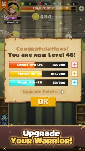 Изображение игры: Clicker Knight: Incremental Idle RPG
