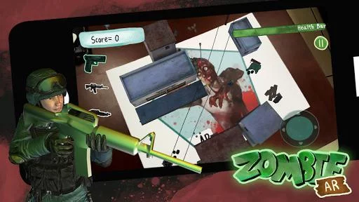 Изображение игры: Zombie Augmented Reality (AR)
