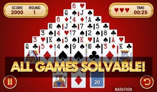 Изображение игры: Pyramid Solitaire Challenge