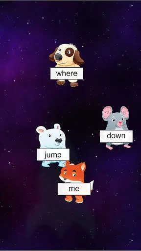 Изображение игры: Sight Words - Space Game Word