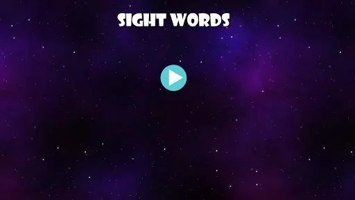 Изображение игры: Sight Words - Space Game Word