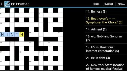 Изображение игры: Crossword Lite