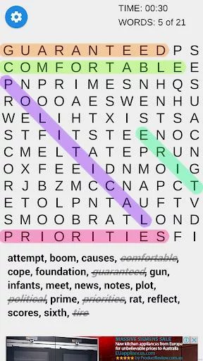 Изображение игры: Awesome Word Search - Word Find Puzzle Fun