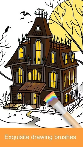 Изображение игры: Halloween Coloring Books 2018