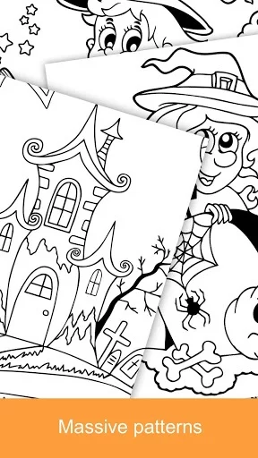 Изображение игры: Halloween Coloring Books 2018
