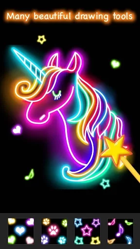 Изображение игры: Learn To Draw Glow Princess