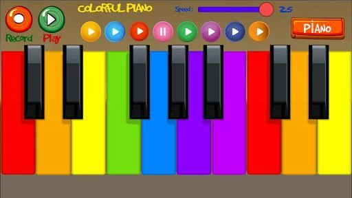 Изображение игры: Colorful Piano