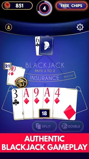 Изображение игры: Blackjack Free