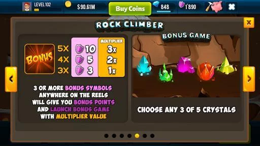 Изображение игры: Rock Climber VIP Casino Slot