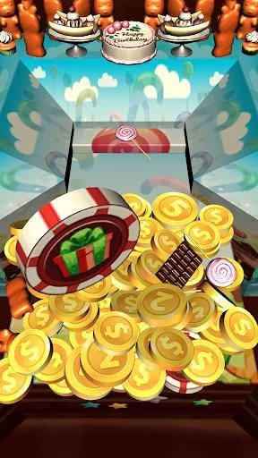 Изображение игры: Candy Coins Dozer: Pusher Game