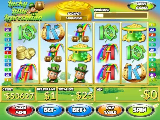 Изображение игры: Lucky Leprechaun Slots PAID