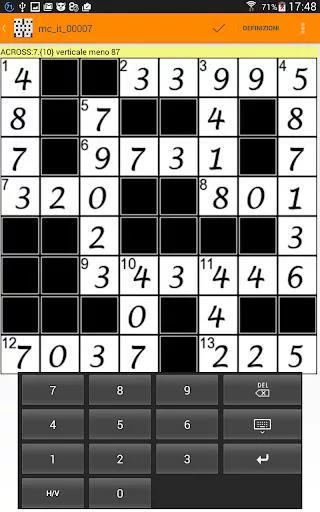 Изображение игры: Cross-figures Math Puzzles