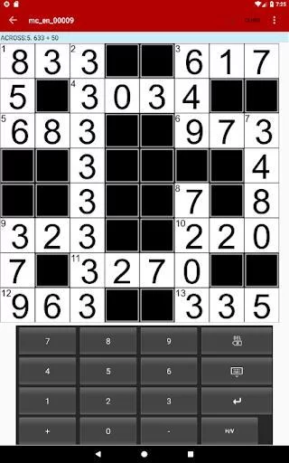 Изображение игры: Cross-figures Math Puzzles