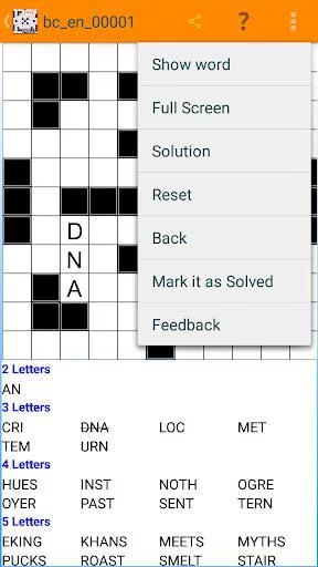 Изображение игры: Fill-it in Crossword Puzzles - Words Fit Puzzles