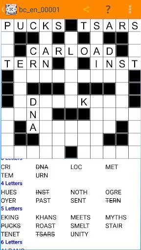 Изображение игры: Fill-it in Crossword Puzzles - Words Fit Puzzles