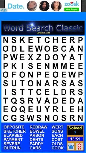 Изображение игры: Word Search Classic