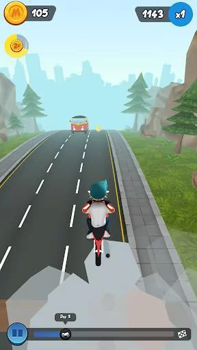 Изображение игры: Moto Max: Endless Runner