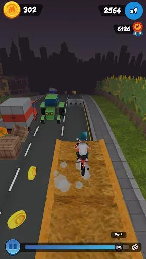 Изображение игры: Moto Max: Endless Runner