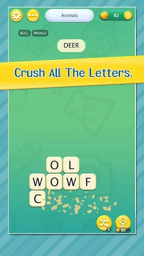 Изображение игры: Crush Letters - Search Word
