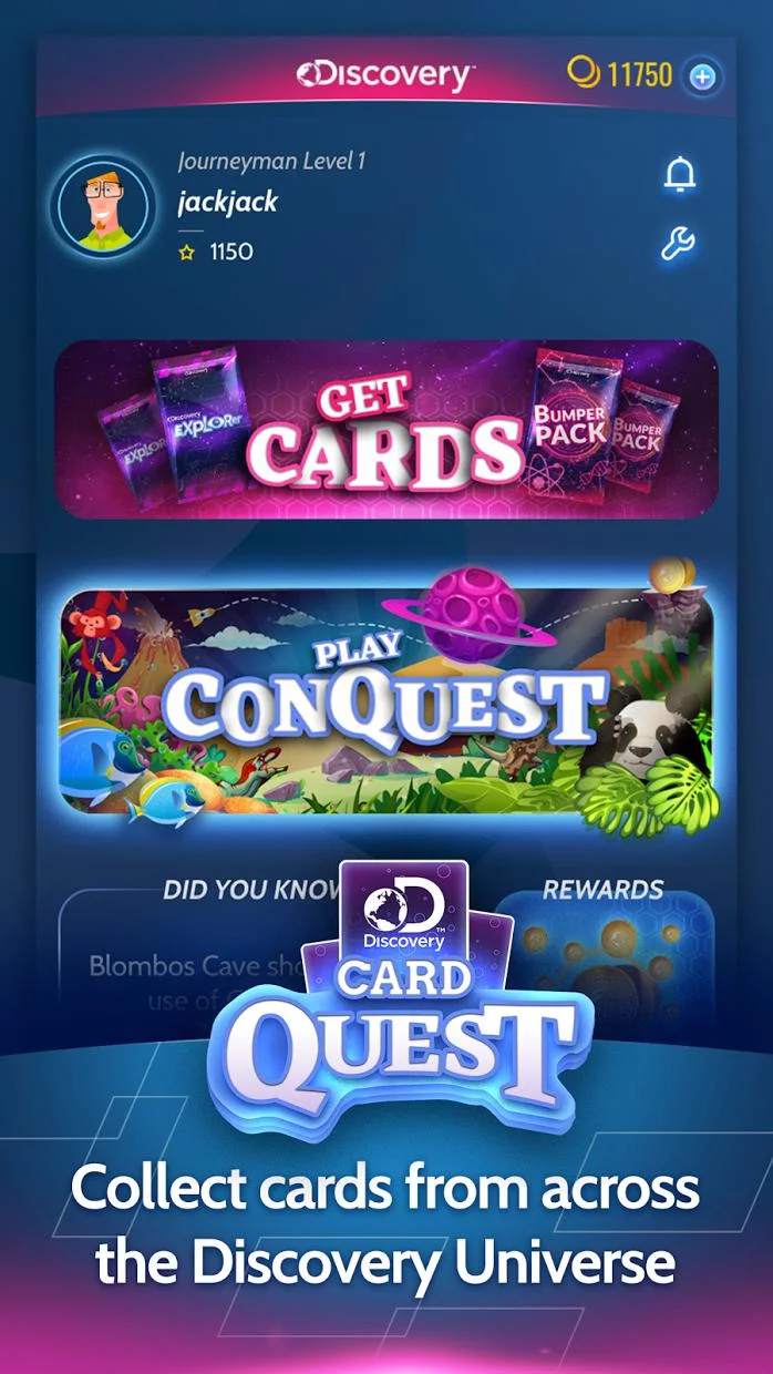 Изображение игры: Discovery Card Quest
