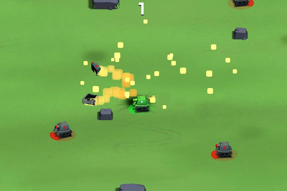 Изображение игры: Bumper Tank Battle