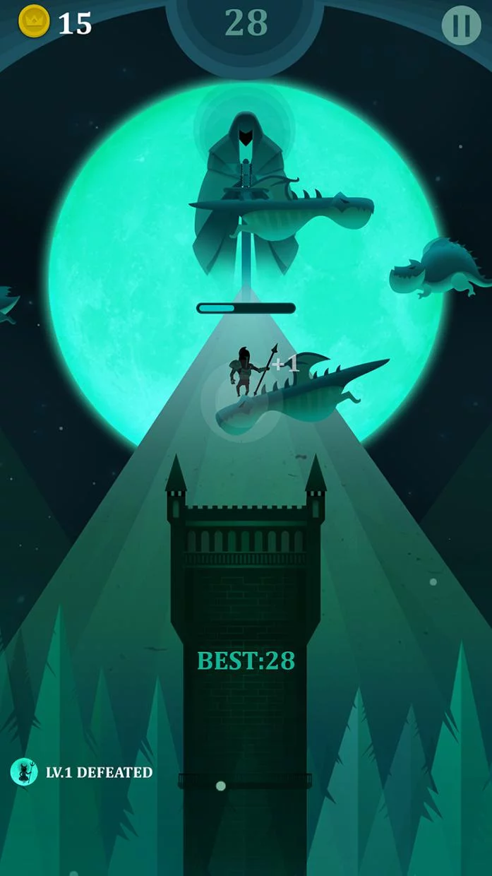 Изображение игры: Dragon Jump