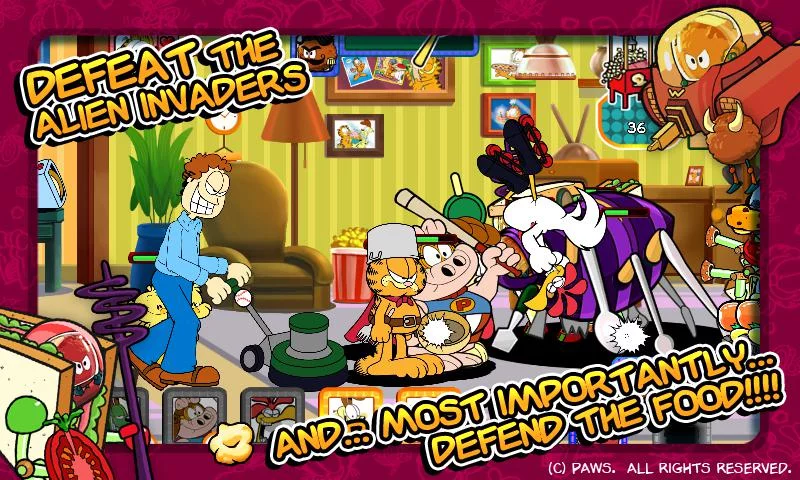 Изображение игры: Garfield's Defense