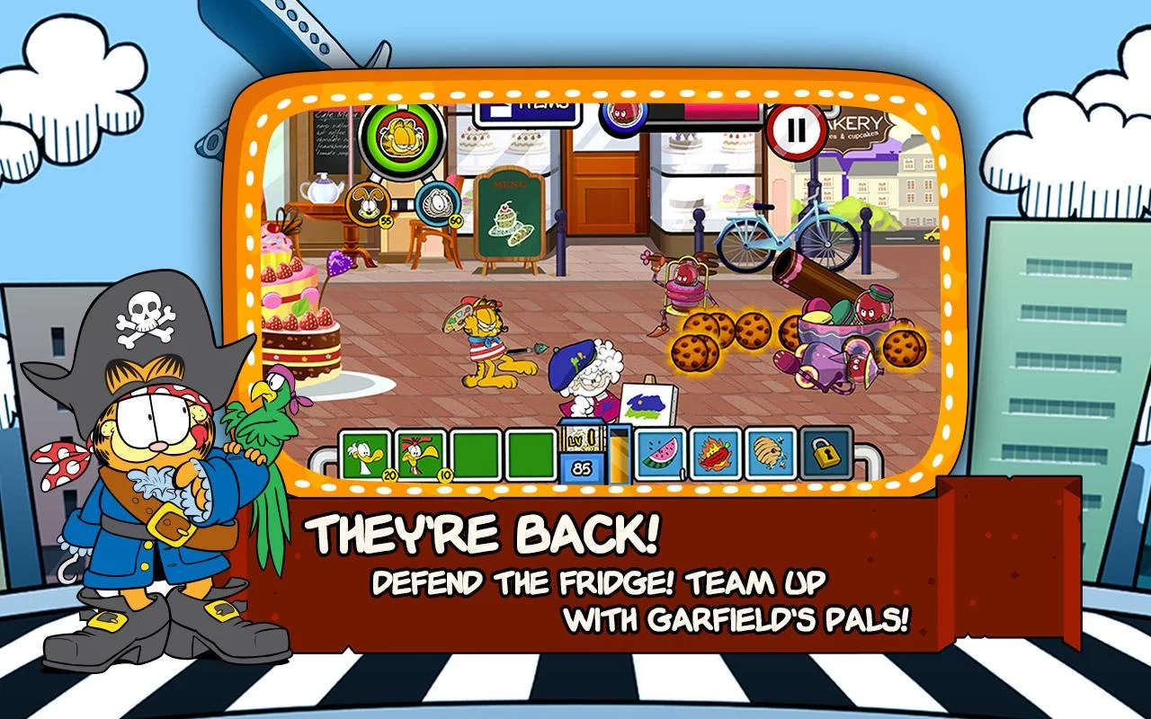Изображение игры: Garfield's Defense 2
