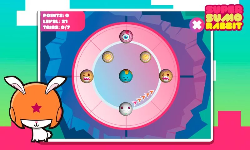 Изображение игры: Super Sumo Rabbit