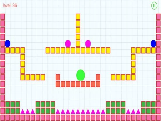 Изображение игры: 跳跃的颜色-史上最难跳跃过关小游戏！