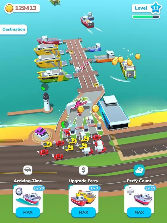 Изображение игры: Ferry Idle