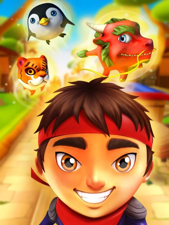 Изображение игры: Ninja Kid Run VR: Runner & Racing Games For Free