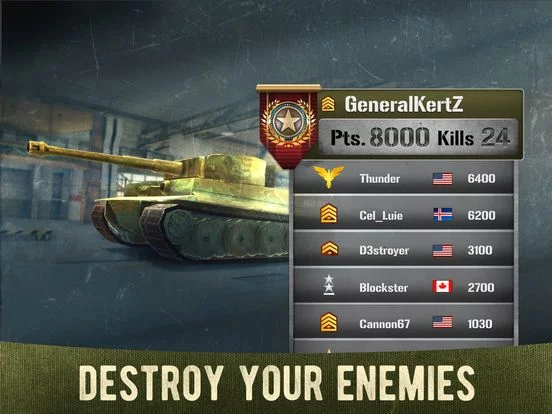 Изображение игры: War Machines: 3D Tank Shooting