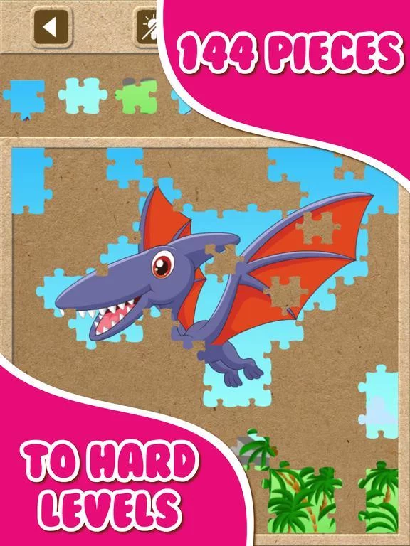 Изображение игры: Dinosaur Jigsaw Puzzles - Kids Games for Toddlers