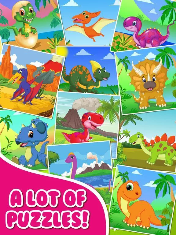 Изображение игры: Dinosaur Jigsaw Puzzles - Kids Games for Toddlers