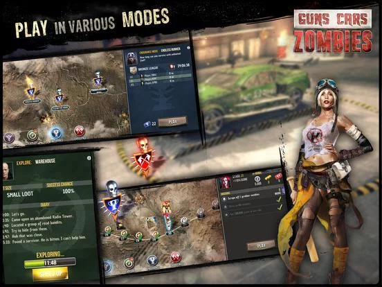 Изображение игры: Guns, Cars and Zombies!