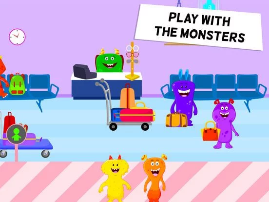 Изображение игры: My Monster Town: Airport Game
