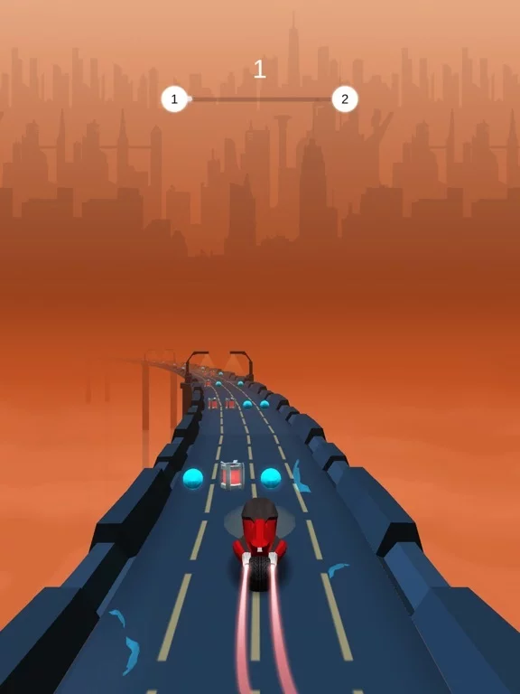 Изображение игры: Sunset Road Racing Game