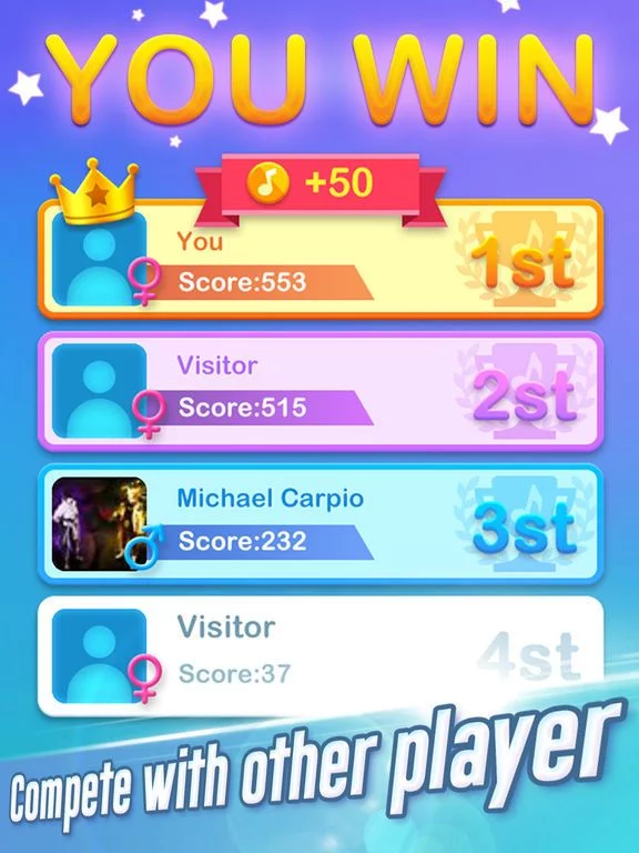 Изображение игры: Dream Piano Tiles 2018