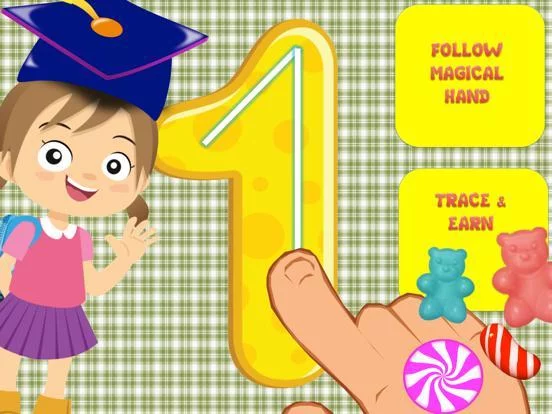 Изображение игры: Kids love tracing pace game-number sense 1 to 10